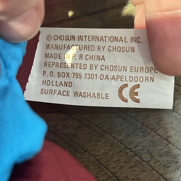 CHOSUN Dinosaur Triceratops Stuffed Animal Plush Toy Nylon Parachute Vintage 17" - Picture 6 of 6